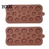 Kitchen Gadgets for Baking Silicone Button Chocolate Mold, Non-Stick Candy Making Tray with 3 Sizes, Easy Release Molds Heat Resistant