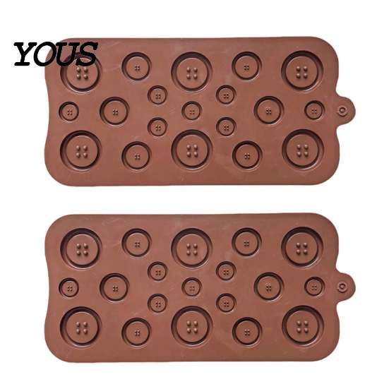 Kitchen Gadgets for Baking Silicone Button Chocolate Mold, Non-Stick Candy Making Tray with 3 Sizes, Easy Release Molds Heat Resistant