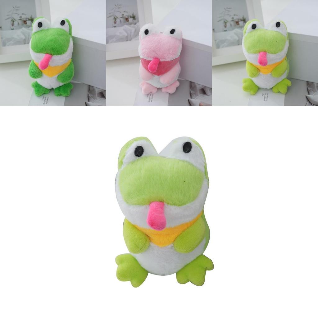 Adorable Cute Frog Plush Toy Keychain Cartoon Stuffed Animal Bag Accessory