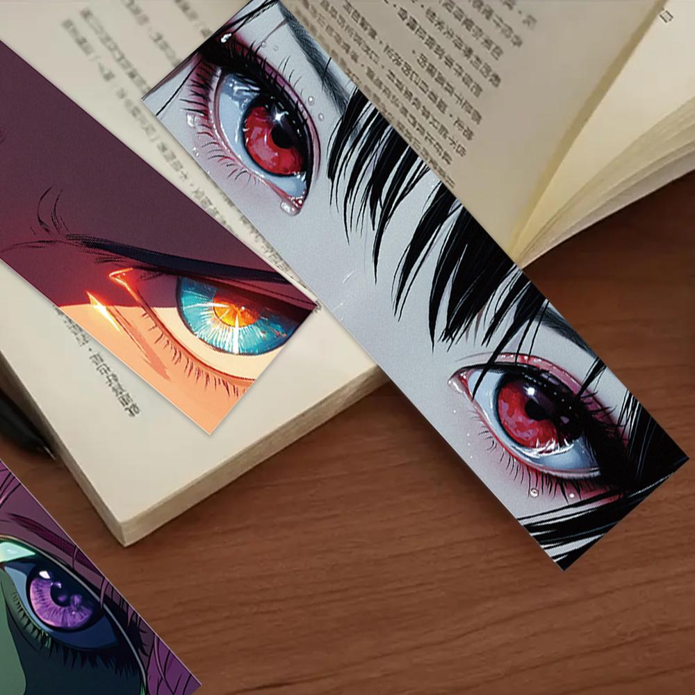 32 Stück, Anime-Augen-Lesezeichen, Schulanfang, Weihnachten, Halloween, Lehrertag, Geeignet für Leser und Geburtstagsgeschenke.