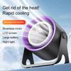 Desktop Bladeless Electric Fan, USB Rechargeable with Ambient Light, Silent Turbo Fan, 100 Speed Air Cooler