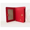 HAZZYS [Steady Seller] Vivid Red Solid Cowhide Bifold Wallet