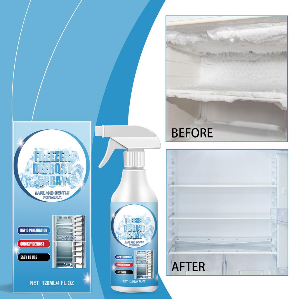 Freezer Defrosting Spray Multi Purpose Spray For Defrosting Freezers, Ice Makers, Car , And Faucets.120ml