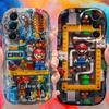 Super M-Marios Bros Case for Samsung Galaxy A53 A50 A50S A36 A35 A34 A32 A30 A26 A25 A24 A20 A16 A15 A06 A05S A05 M55 5G Cover