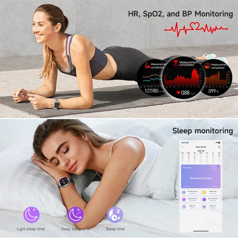 2025 New Bluetooth Call Smart Watch Men AMOLED HD Large Screen Heart Rate NFC IP68 Waterproof Sport Wireless Charging for Xiaomi
