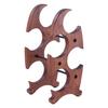 Convenient Wood Wine Storage Holder Stable Wine Bottle Rack 4 Slots Storage Stand Holder for Dining Room Decors