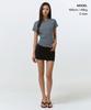 MUSINSA STANDARD WOMAN Women'S Round Hem T-Shirt [Peacock Blue]