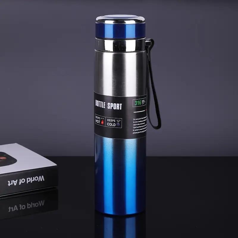 800ML/1000ML 316 Stainless Steel Thermal Bottles Vacuum Insulated Cup Car Outdoor Camping Fitness Large Capacity Sports Kettle 800ml