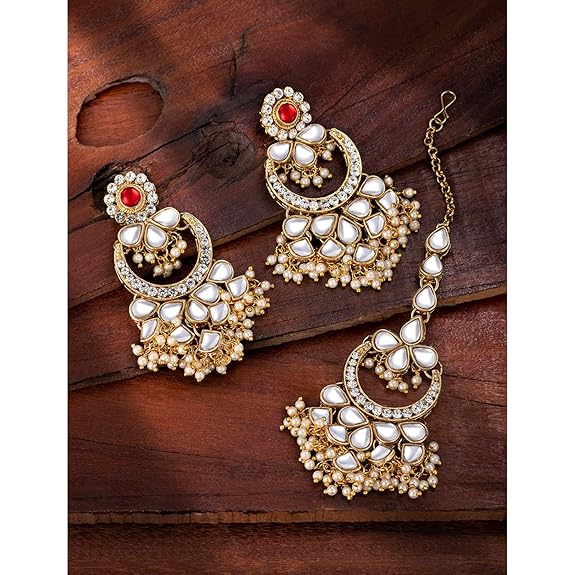 Kundan Traditional Ethnic Jewelry Set Gift for Women