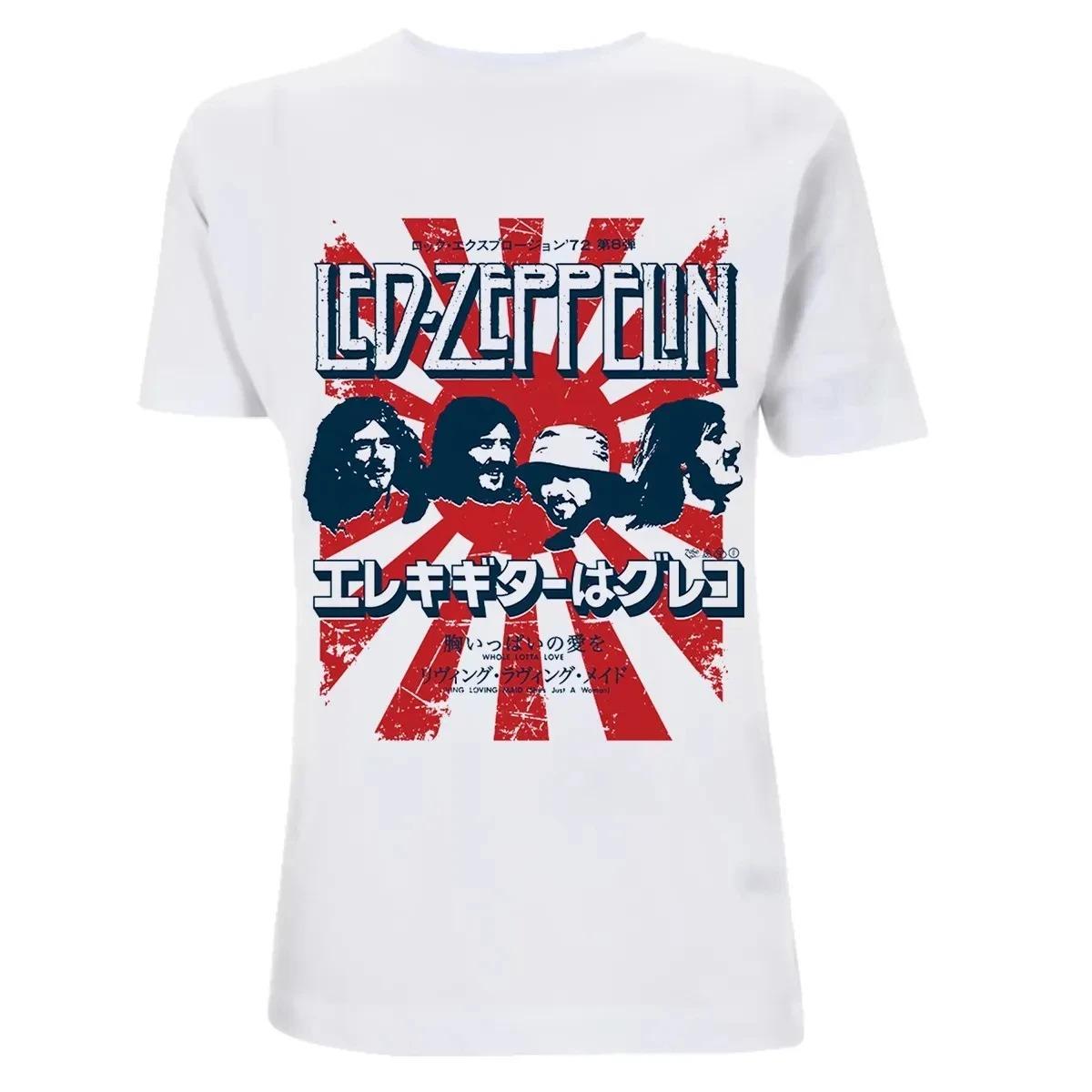 

Led Zeppelin Rock Band 2026 New Spring Summer Unisex Album Print TShirt Hip Hop Y2K Fashion Tshirts 4XL