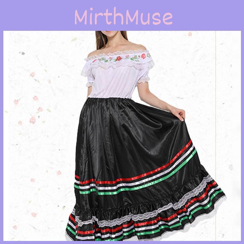 Ethnisch Damen Westernkleid Mit Spitze Und Stickerei Design Für Täglich Halloween
