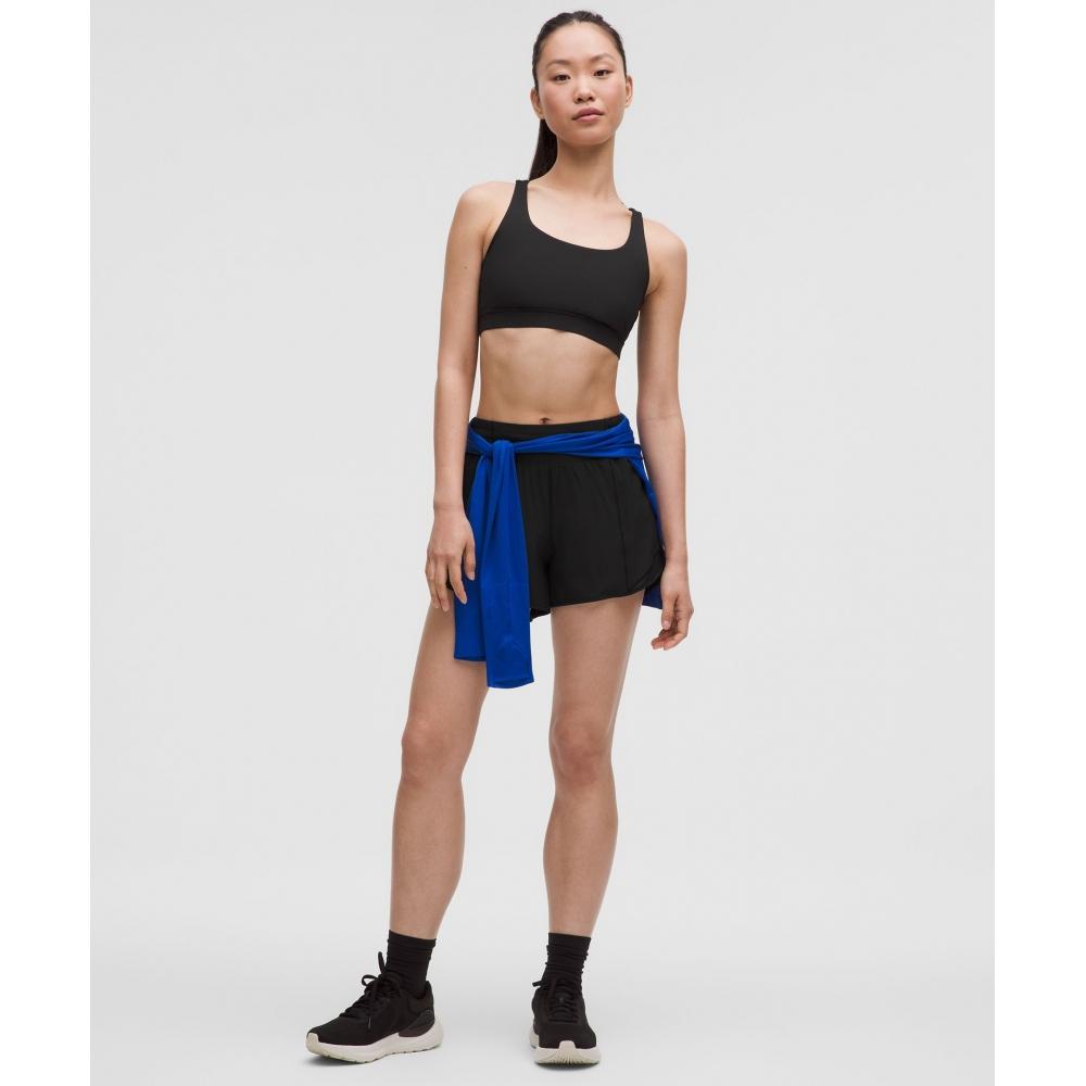 Lullulemon Hotty Hot High-Rise Lined Shorts 4-Inch Blk