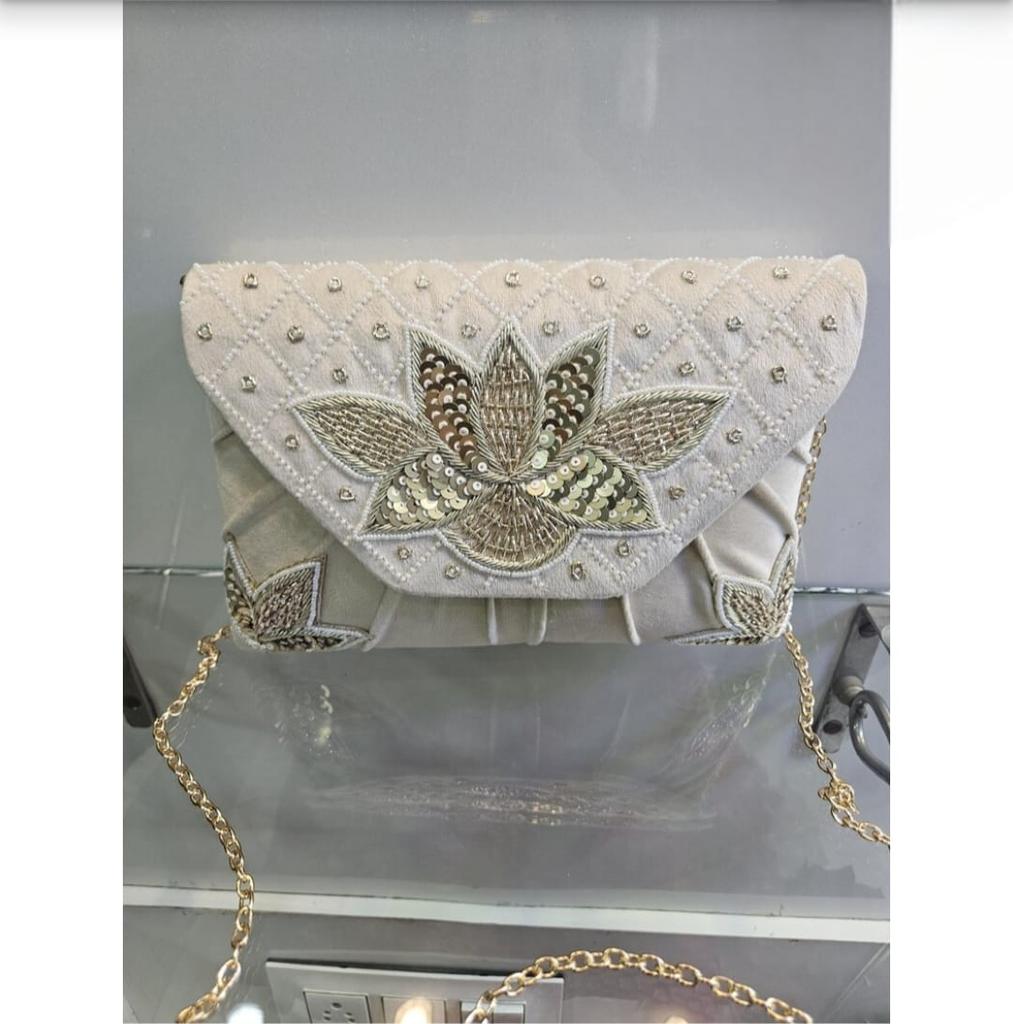 Embroidered Clutch Purse for Women Designer Handbag Partywear Wedding Gift Bag Crossbody Sling Bridesmaid Gift for Her Mom Wife Girlfriend