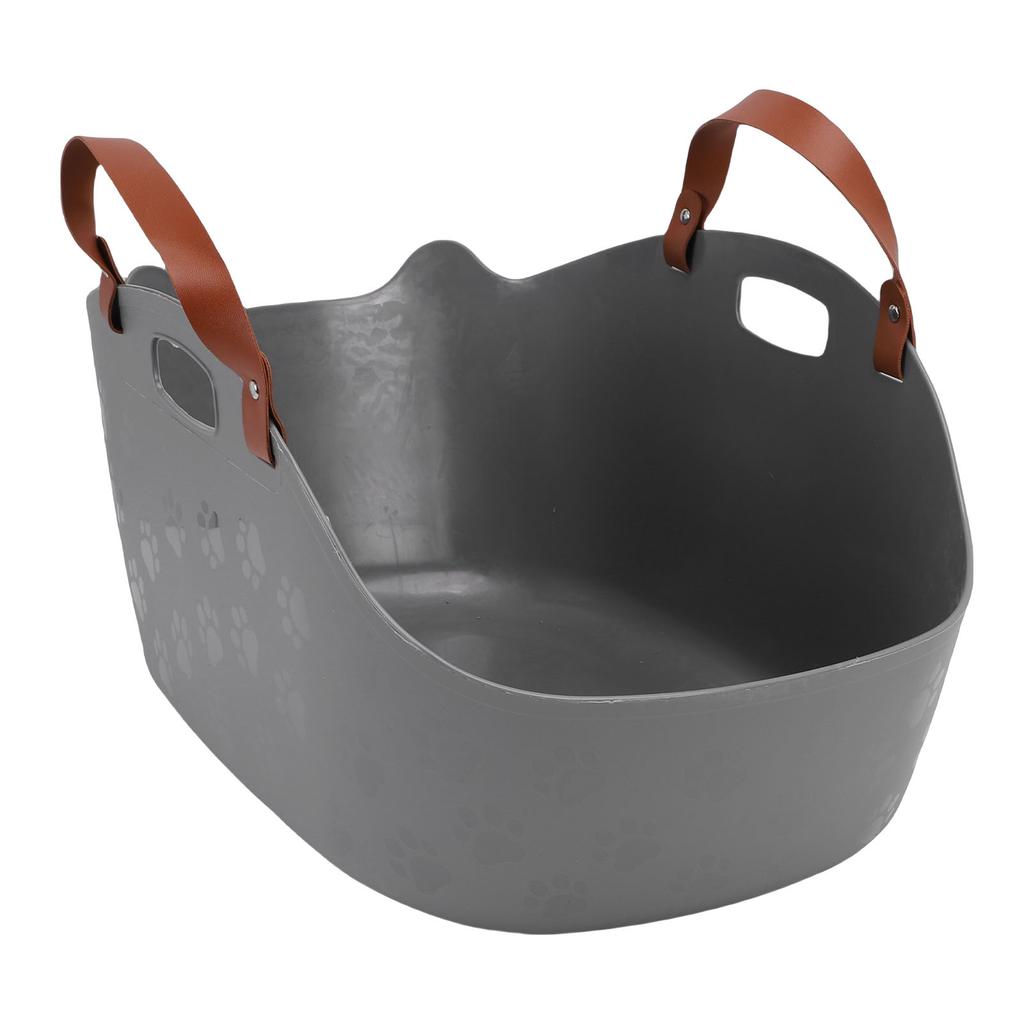 Portable Cat Litter Box Super Large Capacity   Proof Handheld Cat Litter Box Basket for Travel