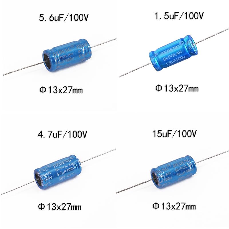 10Pcs Audio Capacitor Mkp Frequency Divider Crossover Non-Polarity Capacitor 100V 10Uf 3.3Uf 2.2Uf 22Uf 1.5Uf 4.7Uf 1.5Uf 15Uf