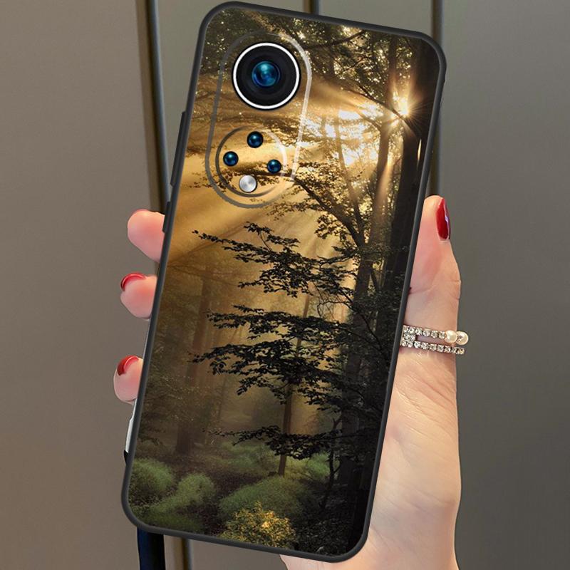 Beautiful Nature Forest Tree For Huawei P30 Pro P20 P40 Nova 5T 9 P Smart Z 2021 Case Coque For Honor 8X 9X 10i 50 Lite