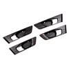Black Wood Grain Trim 2017-2022 4pcs For Honda CR-V Inner Door Handle Bowl Frame