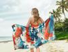Ocean Waves Arts Pattern Beach Towel for Family Stuffs Friends Gifts Quick-Dry For Bath Yoga Tourism Beach GYM Camping Swimming