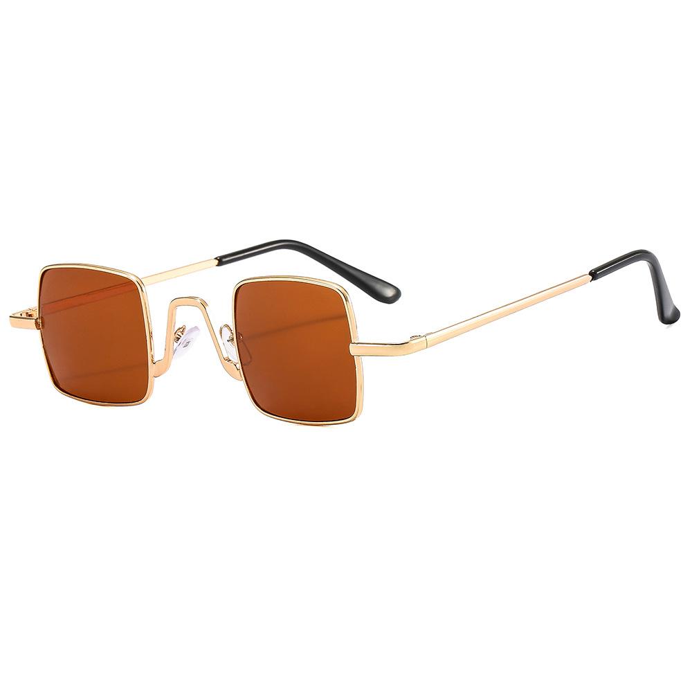 Vintage Square Sunglasses Women Men Retro Brand Mirror Sun Glasses Female Metal Frame Fashion Candy Color  Feminino