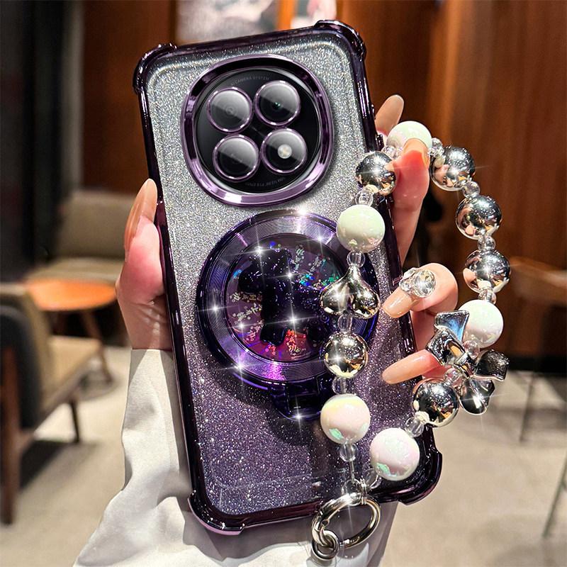 2026 New Year's model is suitable for Redmi note15 mobile phone case note14Pro + money soon rotating gyro bracket
