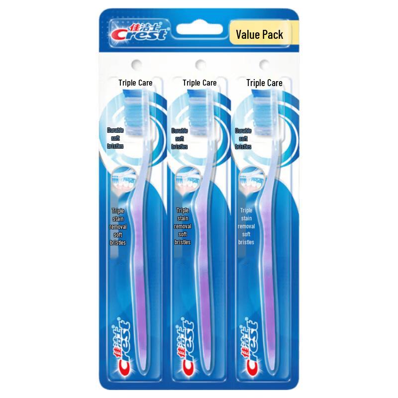 

Crest Triple Care Soft Toothbrush 3-Pack
