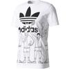 adidas Originals Trefoil Graphic T Shirt Men's White BQ3128