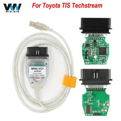 MINI VCI J2534 Per Toyota TIS Techstream V18.00.008 Cavo Diagnostico Auto OBD2 MINIVCI FTDI FT232RL Scanner Auto