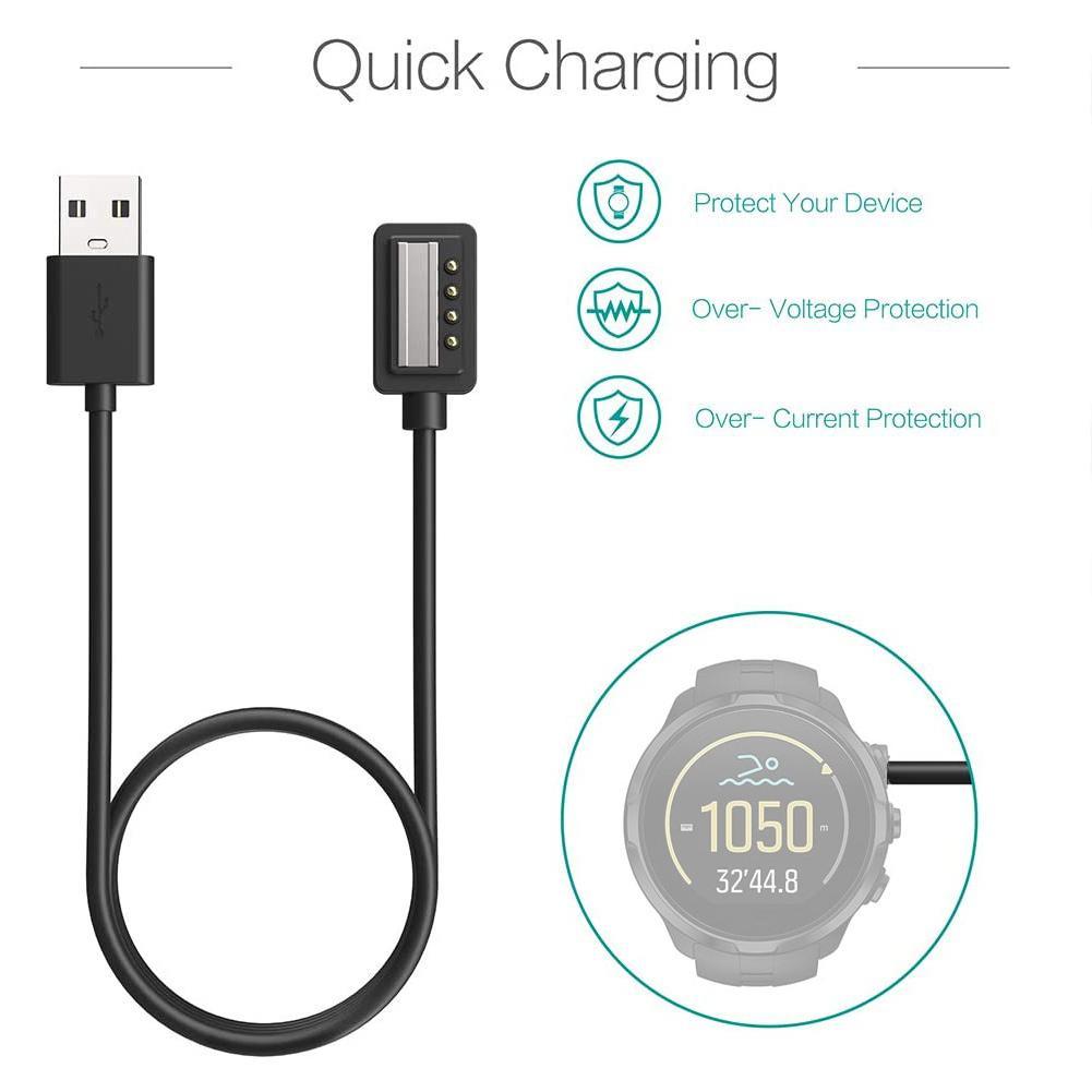 USB Cable Fast Charging USB Charger Charging Cable 9 Smartwatch Baro Ultra 4 Spartan Sport For K5Y1