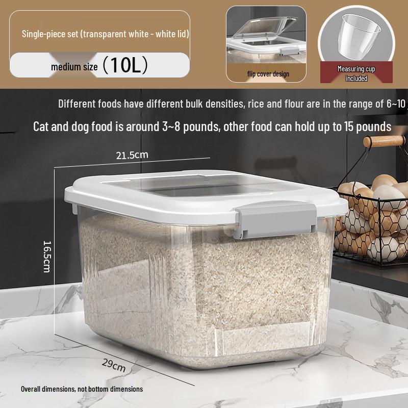 Versiegelter Insekten- und Feuchtigkeitsschutz-Aufbewahrungsbehälter für Reis & Mehl mit großem Fassungsvermögen
