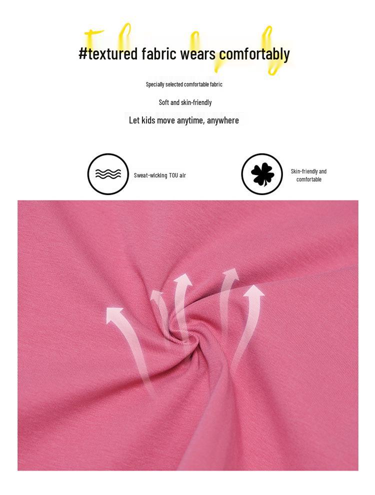 2025 Dziewczęca Wiosenno-Jesienna Koszulka z Długim Rękawem Udająca Dwuczęściową