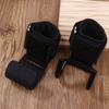 Adjustable Strong Steel Hook Grips Straps Weight Lifting Strength Training Gym Fitness Black Wrist Support Lift Straps