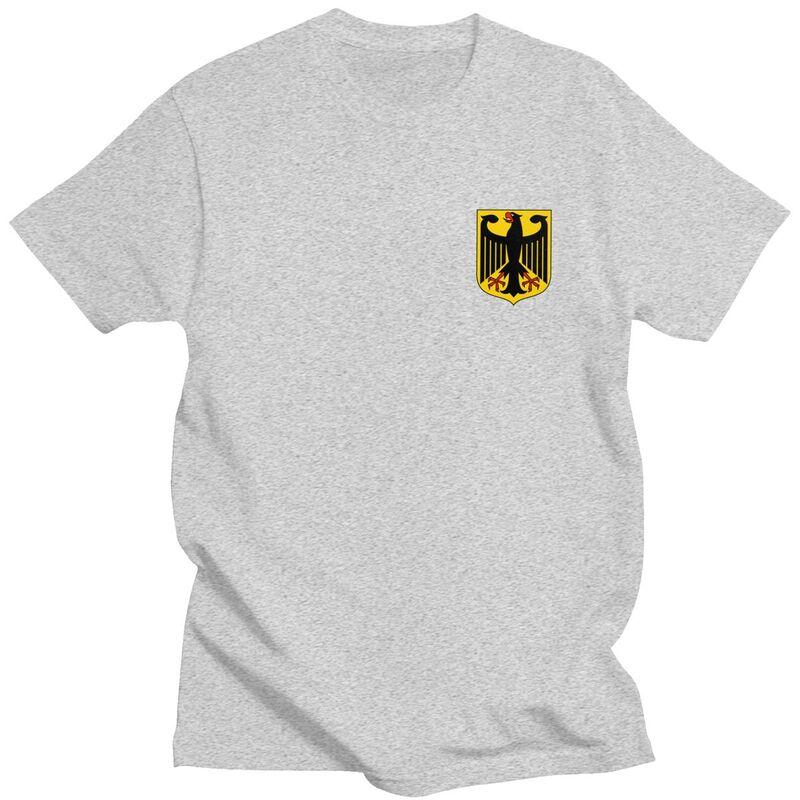 Custom Male Coat Of Arms Of Germany T Shirt Short Sleeve Cotton Tshirt Tshirt Leisure German Flag Eagle Tee Slim Fit Clothing
