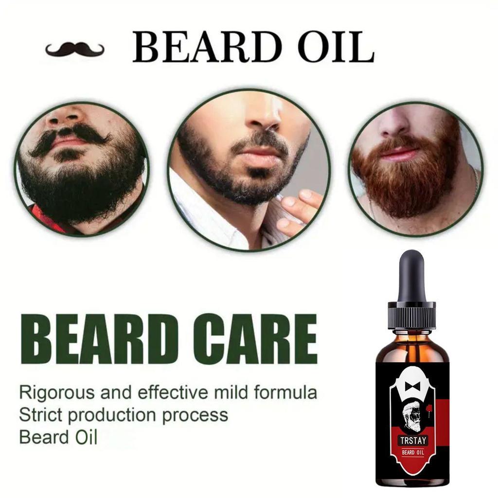 Beard Grow Oil Anti Hair Loss Products Moisturizing Natural Plant Growth Oil Hair Treatment Edge Control