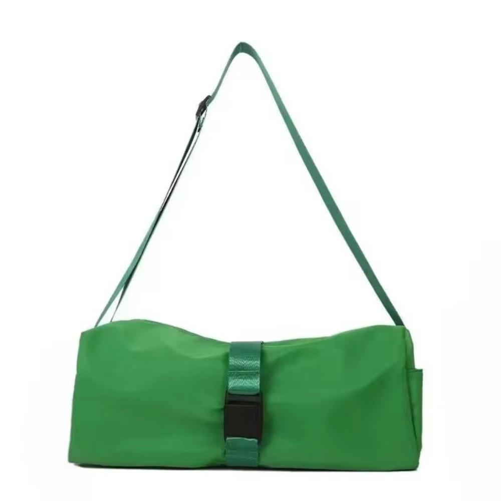 

Buckle Design Sports Gym Bag Lightweight Fitness Training Bag Multifunctional Shoulder Bag Women зелёный