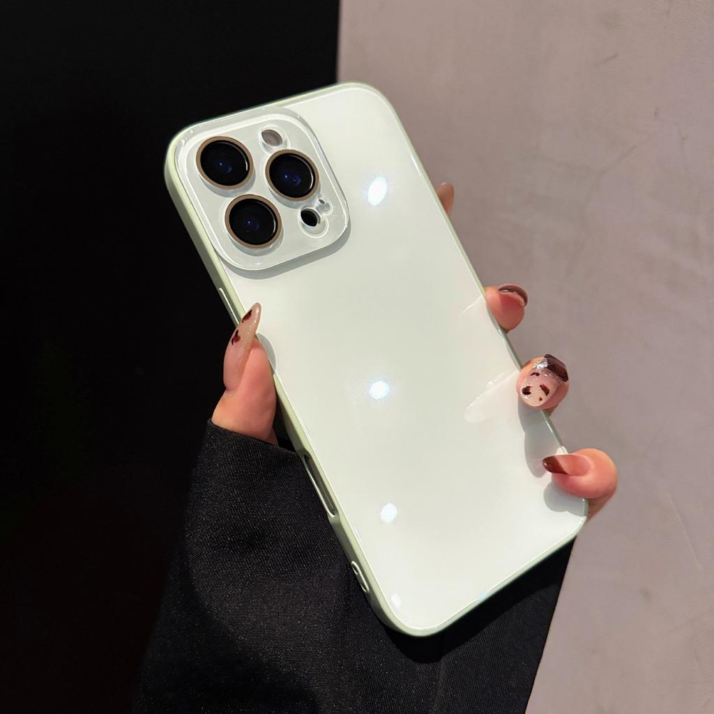 Applicable to iPhone17Promax mobile phone case Apple 17Air crystal lens ice glass 16P protective case