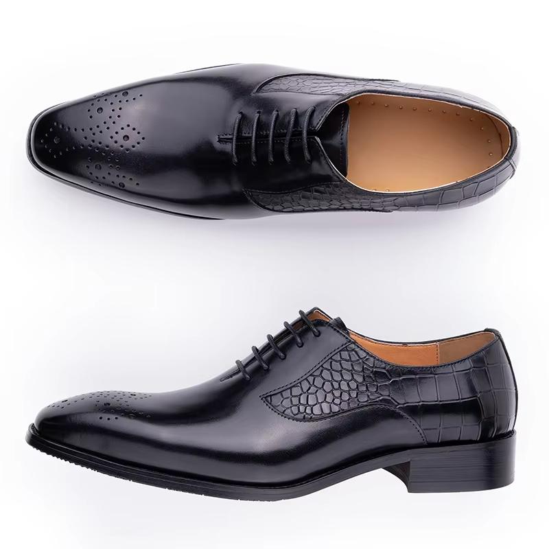 Fashion YAOLIDA Men Shoes Top Layers Leather Handmade Wedding Office Business Dress Footwear Latest Design Oxfords Preminum Leather Shoe