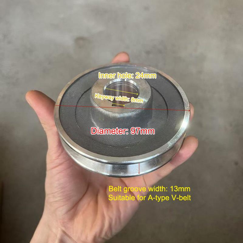 Single-Slot Motor Belt Pulley A Type 2070 Aluminum Pulley For 2065 Air Compressor Power Tool Accessories