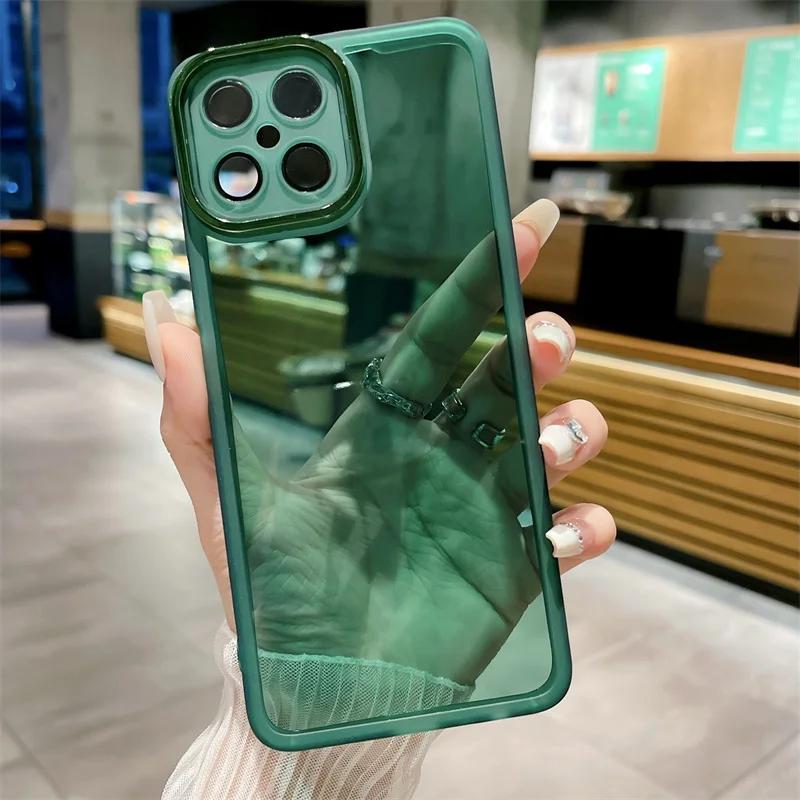 

Прозрачный мягкий чехол с защитой камеры TUP для Honor Magic 6 5 Lite X8 AB X9 AB X7 AB A6 X6A X5 Plus Honor 90 Lite 4G 5G Honor 90 зелёный