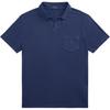 Polo Solid Color Cotton Short Sleeve Polo Shirt Men Tops Dark-Blue MNPOKNI1N823460-410