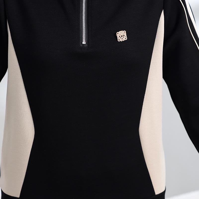 2024 Women's Casual Slimming Sportswear Set: Elegant Two-Piece for Spring & Autumn