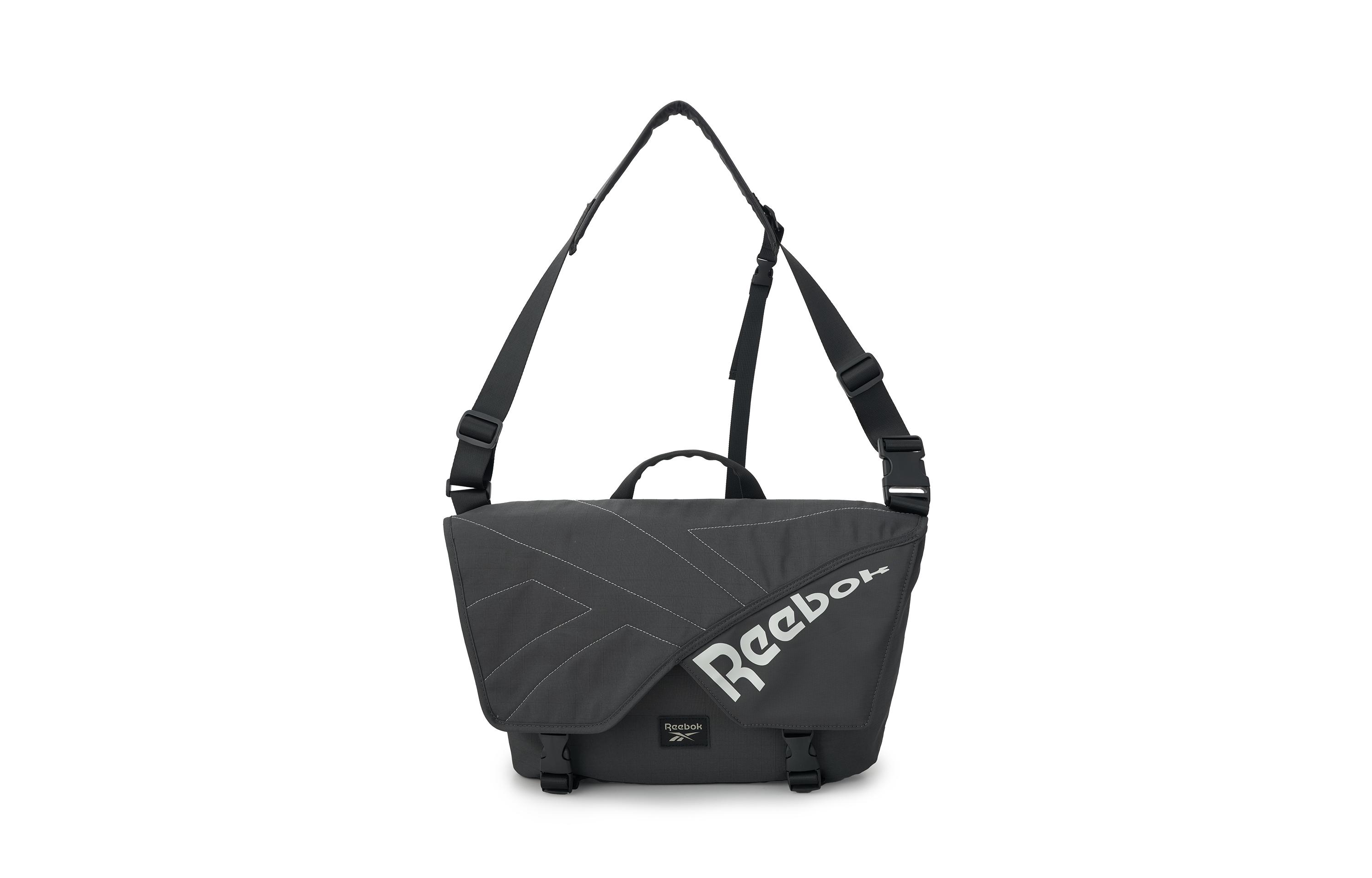 Reebok Fabric Crossbody Bags Regular Women s Black/Ecru/Gray RB250052M