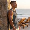 Vintage Men's Linen Tank Top Summer Beach Sleeveless Henley Shirts Hippie Boho Solid Vest Casual Loose Breathable Tops Male Clothes 2026