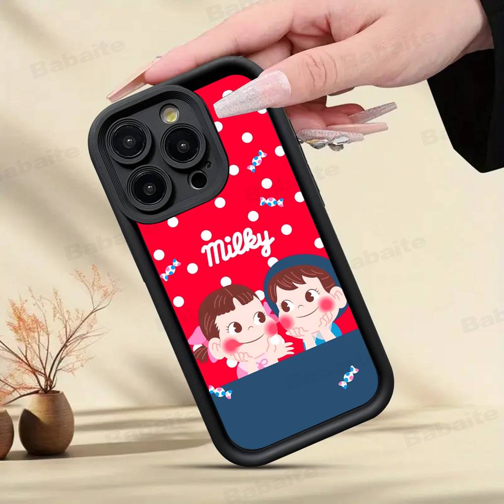 

Fujiya Milky Peko Chan For IPhone 17 16 15 14 13 12 11 Pro Max Plus Phone Case Covers iPhone 13
