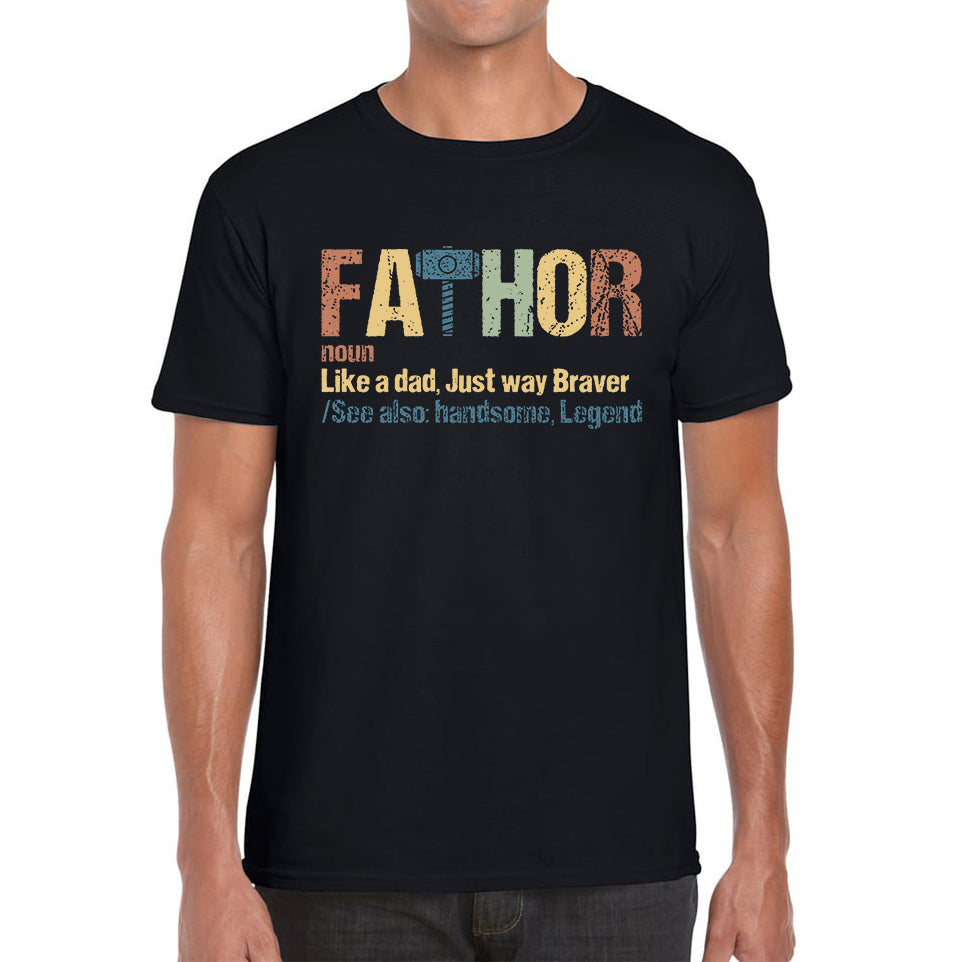 FaThor Avengers Daddy Hero Funny Marvel Dad Superhero Father s Day Mens Tee Top 4XL