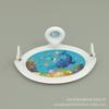 Baby Crawling Training Mat: Inflatable Educational Toy with Pat-a-Cake Water Mat & Mirror Game