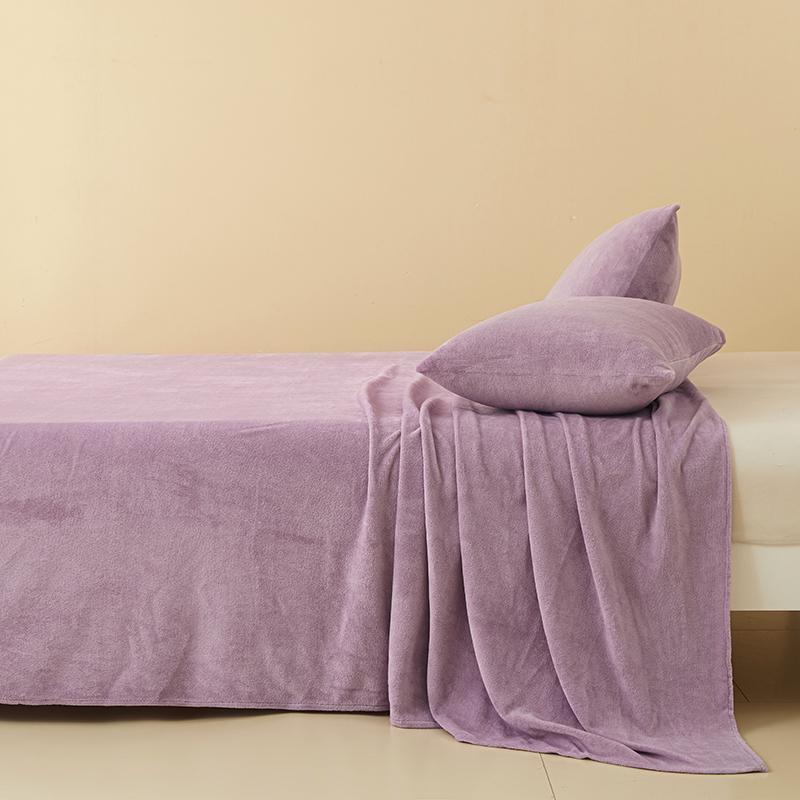 A-Class Heavyweight Coral Fleece Velvet Bed Sheet - Extra Large Northeast Winter Style