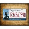 Personalizované kovové nástěnné umění s indiánským motivem Oklahoma Dekorace domova