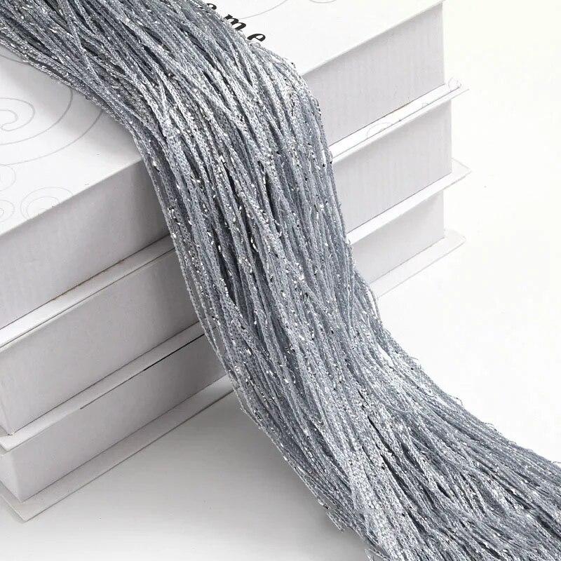 

1x2 м блестящая веревка, дешевые дверные занавески, бусины, перегородки для комнаты, бахрома из бисера, полиэфирная ткань, оконная панель, 1 шт. 1X2M серебряный