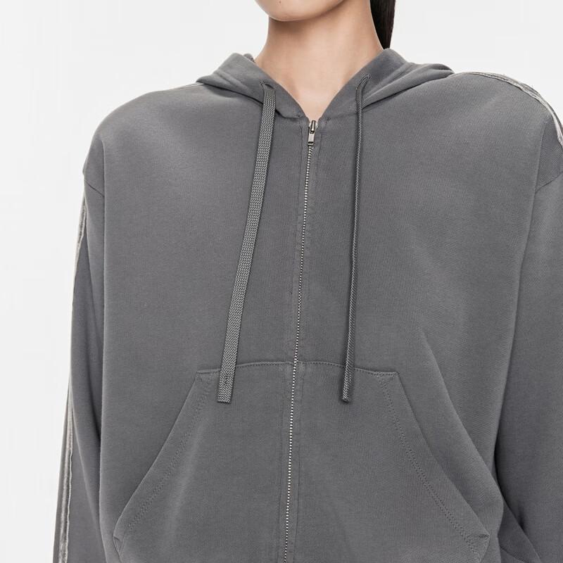 JNBY 2024 Autumn Hooded Cardigan Sweatshirt