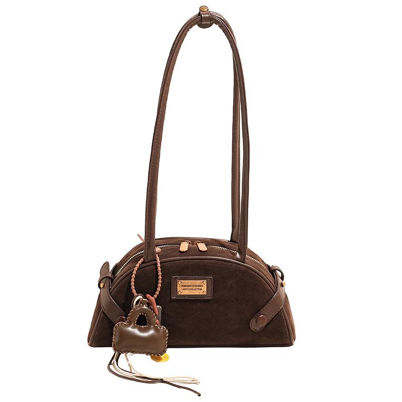 This year's popular Boston bag women's large-capacity 2025 new autumn and winter retro shoulder underarm commuter pillow bag